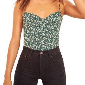 Reformation Cosmo Top in Vancouver Floral